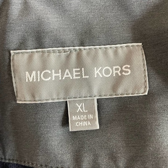 Michael Kors Jacket Mens XL Bluish Gray Full Zip Hooded Winter Wear Outdoors - Picture 5 of 9